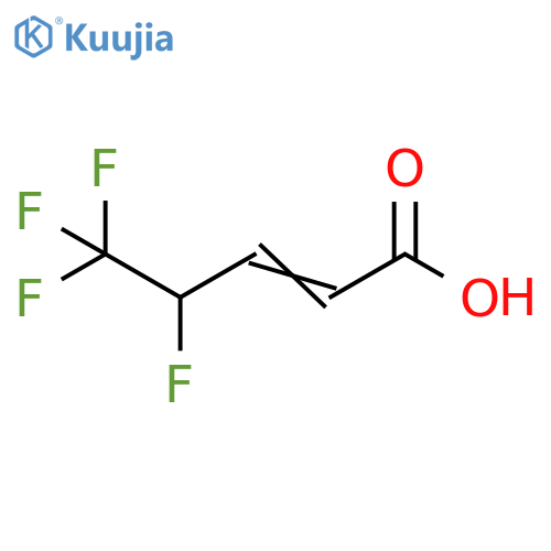 4,5,5,5-tetrafluoropent-2-enoic acid structure