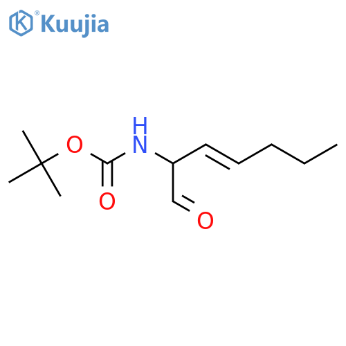 tert-butyl N-(1-oxohept-3-en-2-yl)carbamate structure