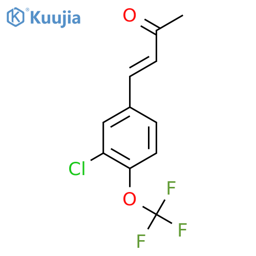 4-3-chloro-4-(trifluoromethoxy)phenylbut-3-en-2-one structure