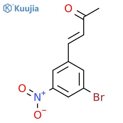 4-(3-bromo-5-nitrophenyl)but-3-en-2-one structure