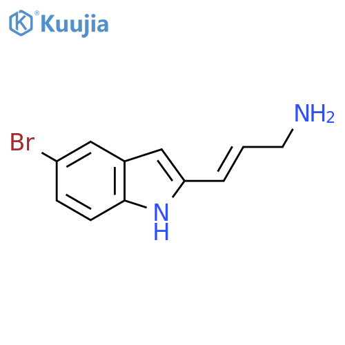 3-(5-bromo-1H-indol-2-yl)prop-2-en-1-amine structure