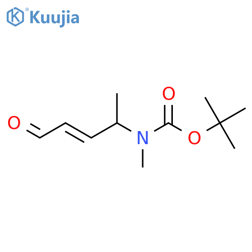 tert-butyl N-methyl-N-(5-oxopent-3-en-2-yl)carbamate structure