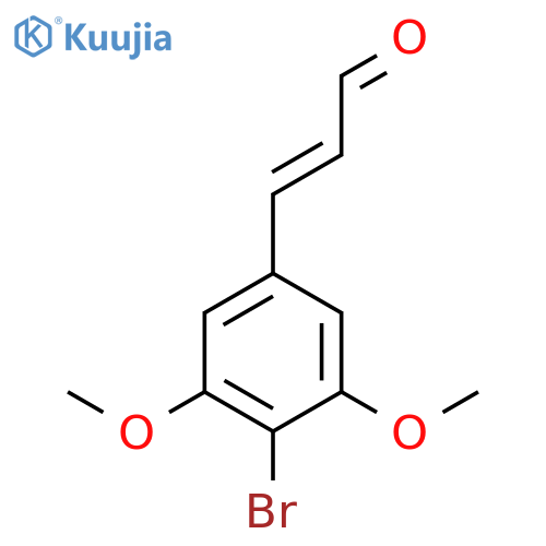 3-(4-Bromo-3,5-dimethoxyphenyl)prop-2-enal structure
