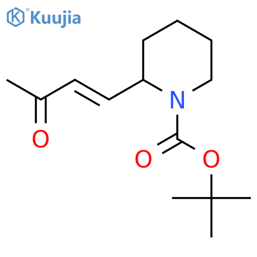 tert-butyl 2-(3-oxobut-1-en-1-yl)piperidine-1-carboxylate structure