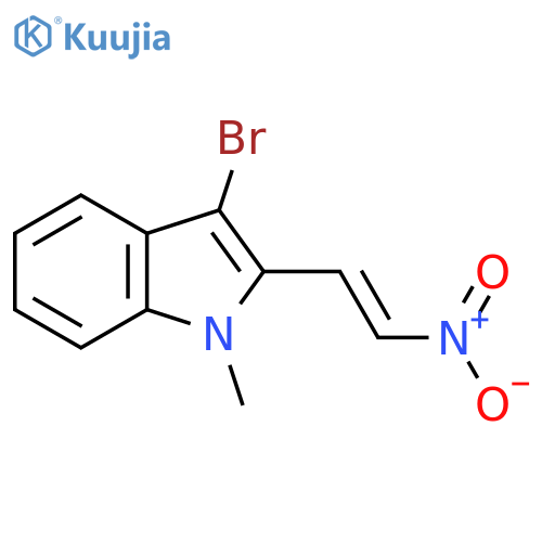 3-bromo-1-methyl-2-(2-nitroethenyl)-1H-indole structure