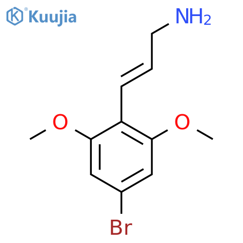 3-(4-bromo-2,6-dimethoxyphenyl)prop-2-en-1-amine structure