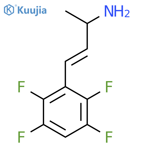 4-(2,3,5,6-tetrafluorophenyl)but-3-en-2-amine structure