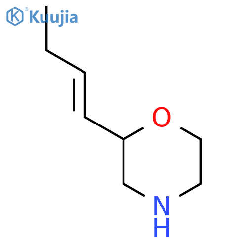 2-(but-1-en-1-yl)morpholine structure