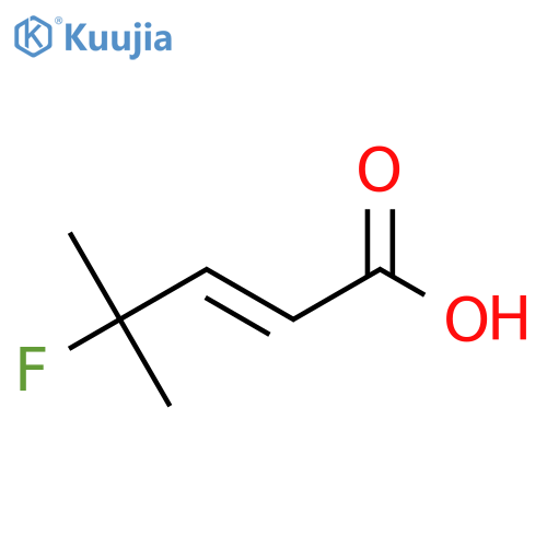 4-fluoro-4-methylpent-2-enoic acid structure