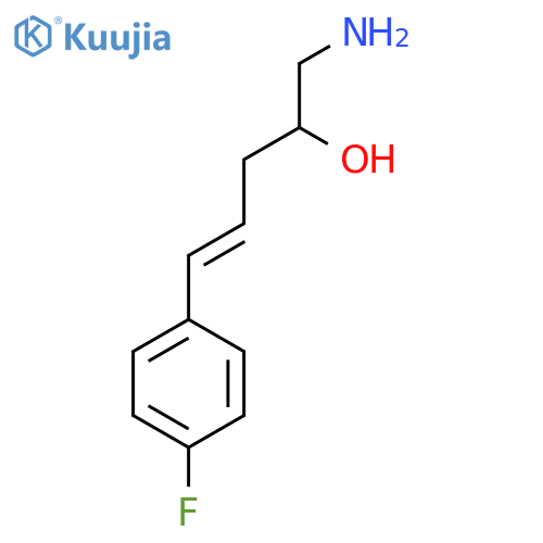 1-amino-5-(4-fluorophenyl)pent-4-en-2-ol structure
