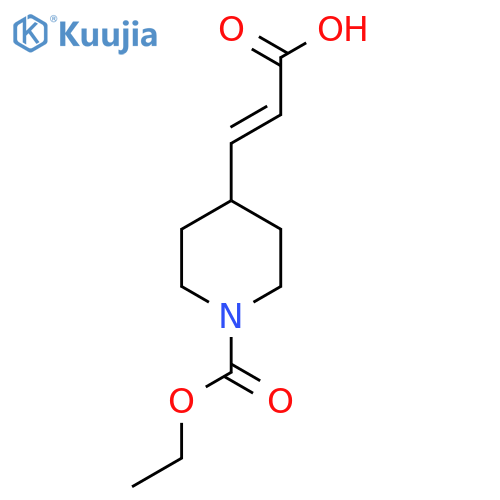3-1-(ethoxycarbonyl)piperidin-4-ylprop-2-enoic acid structure