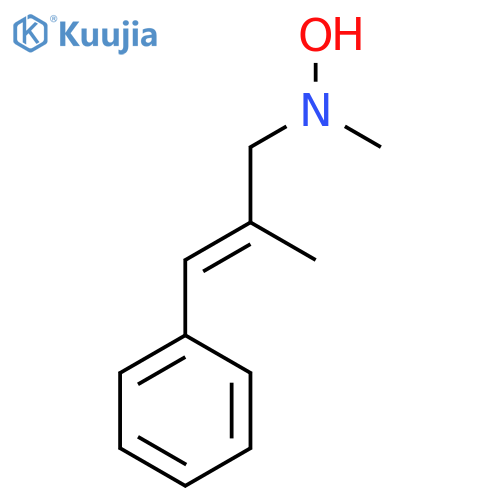 N-methyl-N-(2-methyl-3-phenylprop-2-en-1-yl)hydroxylamine structure