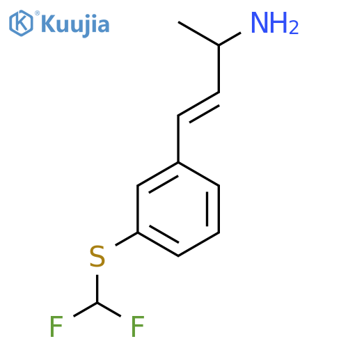4-{3-(difluoromethyl)sulfanylphenyl}but-3-en-2-amine structure