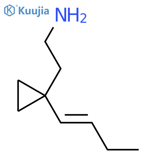 2-1-(but-1-en-1-yl)cyclopropylethan-1-amine structure