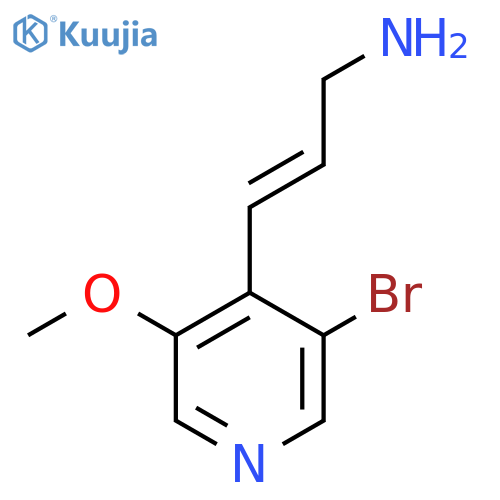 3-(3-bromo-5-methoxypyridin-4-yl)prop-2-en-1-amine structure