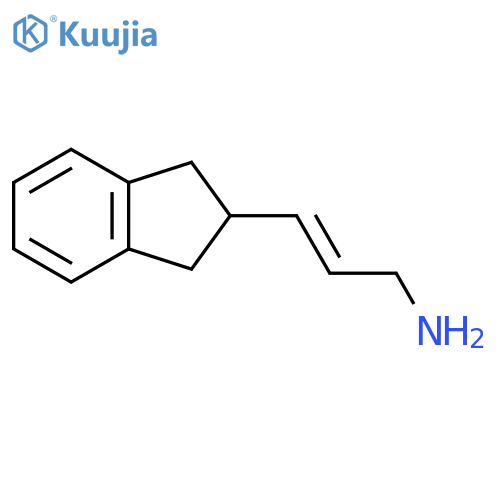 3-(2,3-dihydro-1H-inden-2-yl)prop-2-en-1-amine structure
