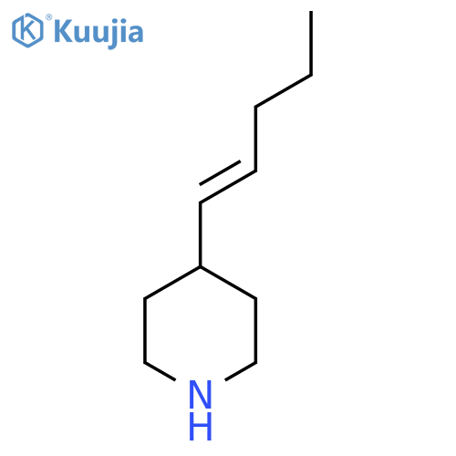 4-(pent-1-en-1-yl)piperidine structure