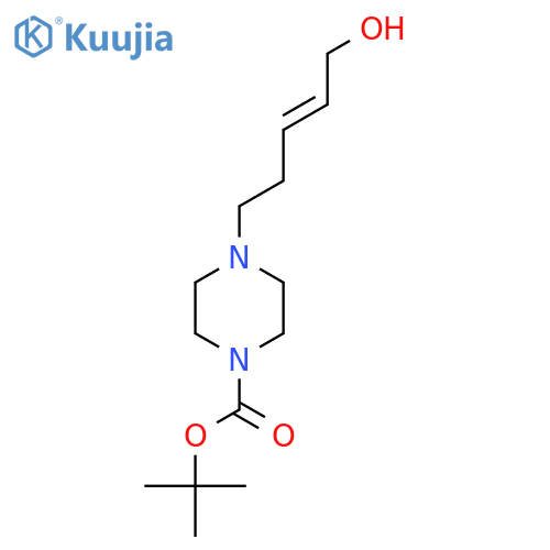 tert-butyl 4-(5-hydroxypent-3-en-1-yl)piperazine-1-carboxylate structure