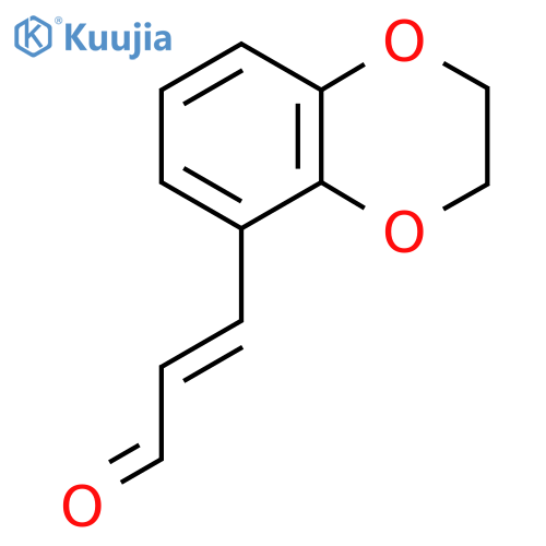 3-(2,3-dihydro-1,4-benzodioxin-5-yl)prop-2-enal structure