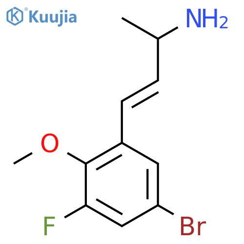 4-(5-bromo-3-fluoro-2-methoxyphenyl)but-3-en-2-amine structure