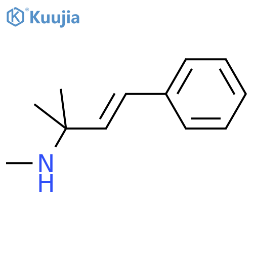 methyl(2-methyl-4-phenylbut-3-en-2-yl)amine structure