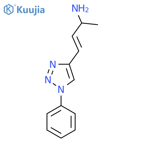 4-(1-phenyl-1H-1,2,3-triazol-4-yl)but-3-en-2-amine structure