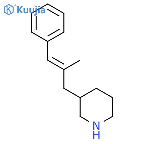 3-(2-methyl-3-phenylprop-2-en-1-yl)piperidine structure