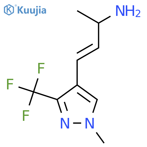 4-1-methyl-3-(trifluoromethyl)-1H-pyrazol-4-ylbut-3-en-2-amine structure