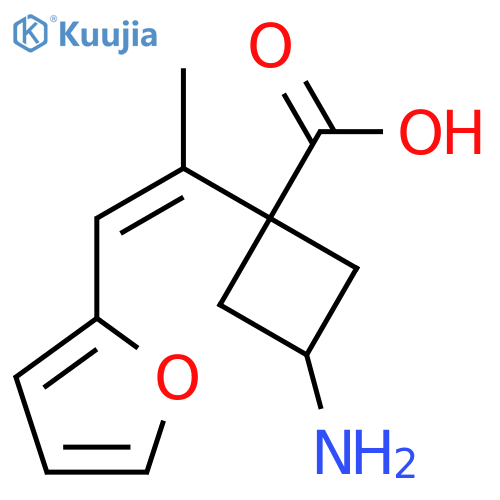 3-amino-1-1-(furan-2-yl)prop-1-en-2-ylcyclobutane-1-carboxylic acid structure