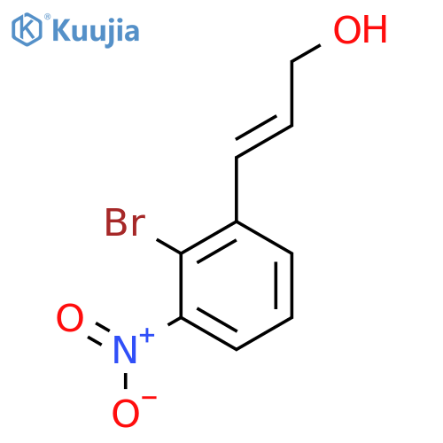 3-(2-bromo-3-nitrophenyl)prop-2-en-1-ol structure