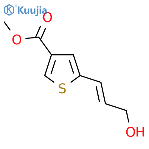 methyl 5-(3-hydroxyprop-1-en-1-yl)thiophene-3-carboxylate structure