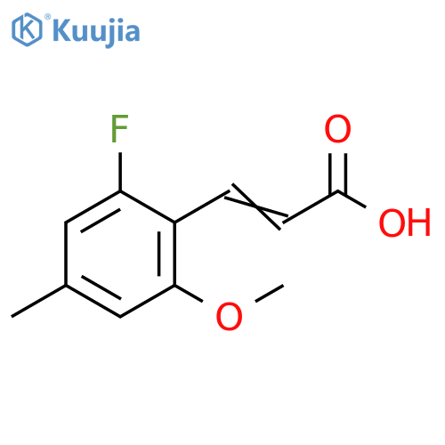 3-(2-fluoro-6-methoxy-4-methylphenyl)prop-2-enoic acid structure