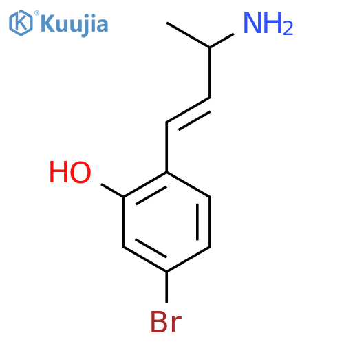 2-(3-aminobut-1-en-1-yl)-5-bromophenol structure