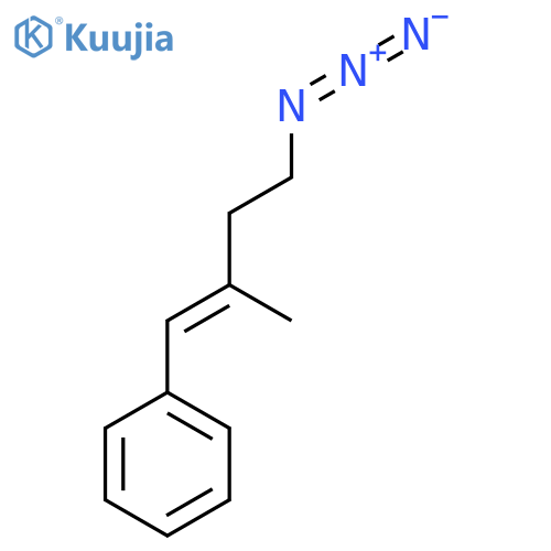 (4-azido-2-methylbut-1-en-1-yl)benzene structure