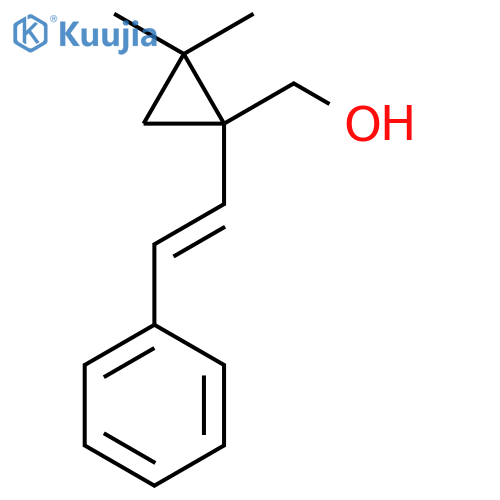 2,2-dimethyl-1-(2-phenylethenyl)cyclopropylmethanol structure