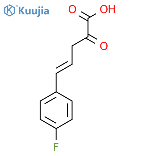 5-(4-fluorophenyl)-2-oxopent-4-enoic acid structure