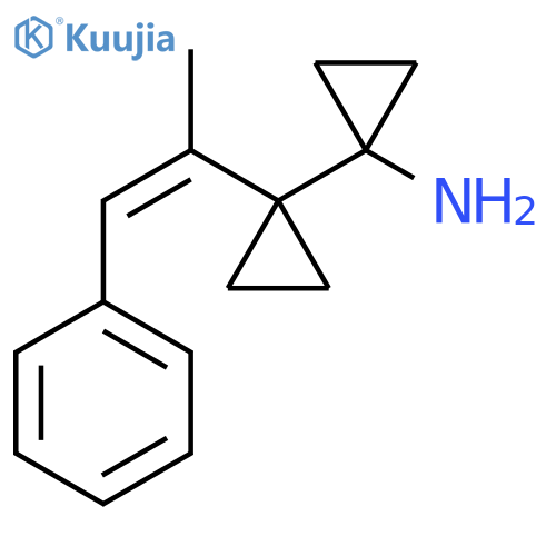 1-1-(1-phenylprop-1-en-2-yl)cyclopropylcyclopropan-1-amine structure