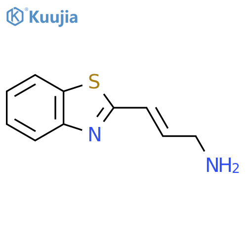 3-(1,3-benzothiazol-2-yl)prop-2-en-1-amine structure