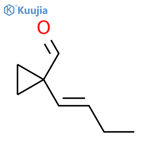 1-(But-1-en-1-yl)cyclopropane-1-carbaldehyde structure