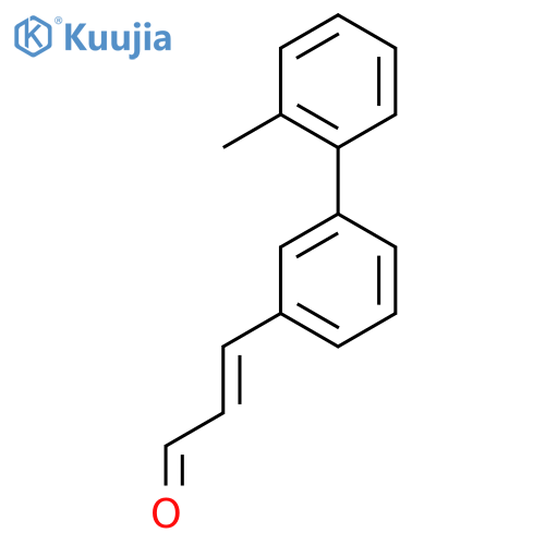 3-3-(2-methylphenyl)phenylprop-2-enal structure