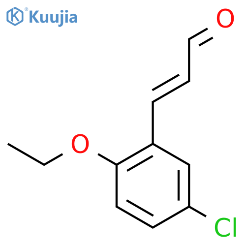 3-(5-chloro-2-ethoxyphenyl)prop-2-enal structure