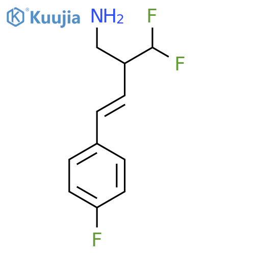 1-4-amino-3-(difluoromethyl)but-1-en-1-yl-4-fluorobenzene structure