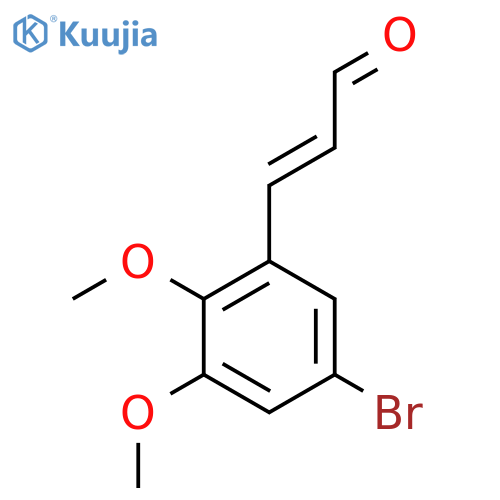 3-(5-bromo-2,3-dimethoxyphenyl)prop-2-enal structure