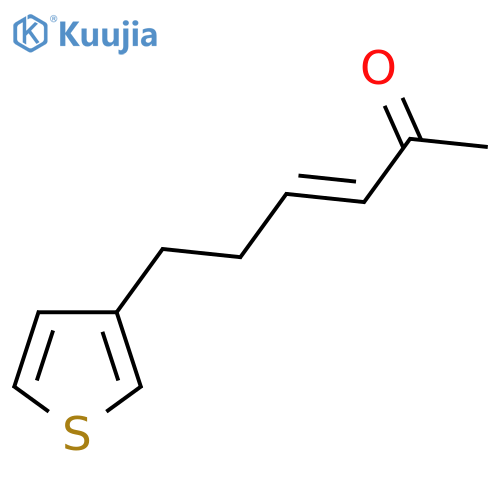 6-(thiophen-3-yl)hex-3-en-2-one structure