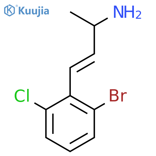 4-(2-bromo-6-chlorophenyl)but-3-en-2-amine structure