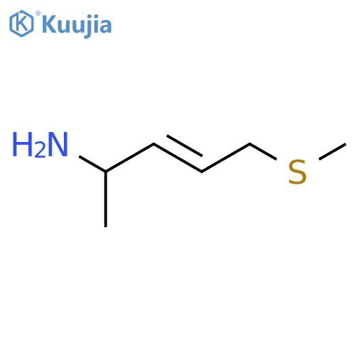 5-(methylsulfanyl)pent-3-en-2-amine structure