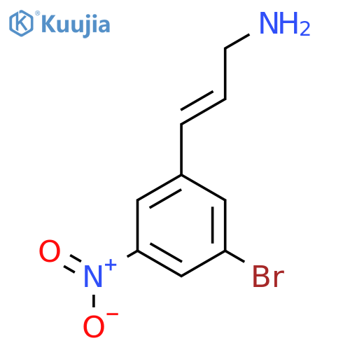 3-(3-bromo-5-nitrophenyl)prop-2-en-1-amine structure