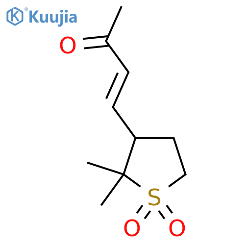 2,2-dimethyl-3-(3-oxobut-1-en-1-yl)-1lambda6-thiolane-1,1-dione structure