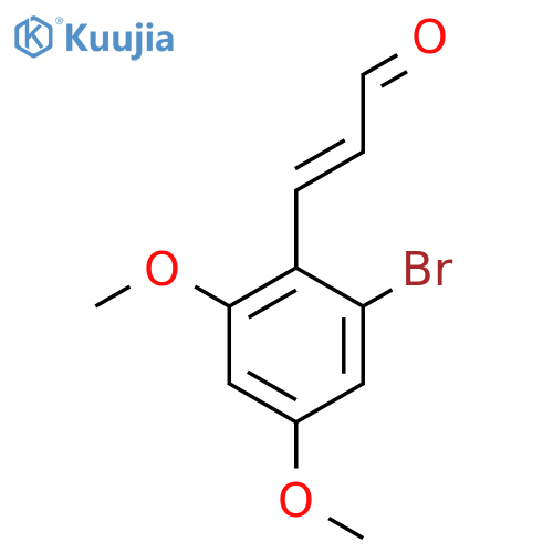 3-(2-Bromo-4,6-dimethoxyphenyl)prop-2-enal structure