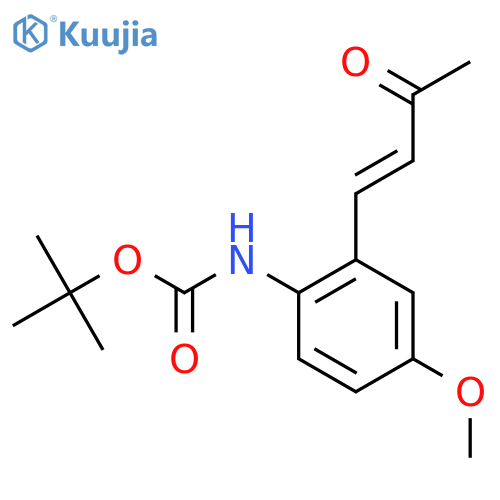tert-butyl N-4-methoxy-2-(3-oxobut-1-en-1-yl)phenylcarbamate structure